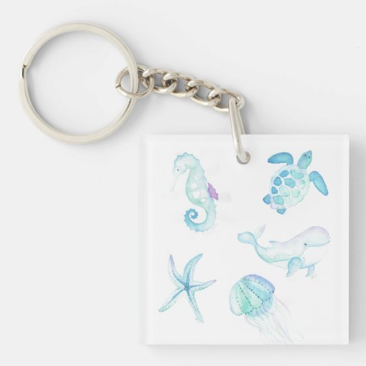 Onder het water sleutelhanger (voorkant)