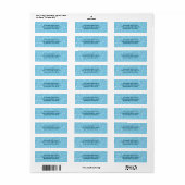 Onder het water zwembad retour adres label (Full Sheet)