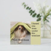 Onder het weer feestdagenkaart (Staand voorkant)