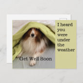 Onder het weer feestdagenkaart (Voorkant / Achterkant)