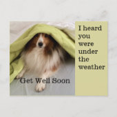 Onder het weer feestdagenkaart (Voorkant)