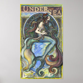 "Onder het Zee" - 16,50 x 11,00 inch, Poster / pap