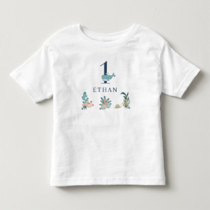 Onder het Zee 1e Baby Boy Schattigee Blauwe Waterv Kinder Shirts