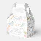 Onder het Zee 1e Verjaardag Oneder het Zee Gable Bedankdoosjes (Voorkant Zijde)