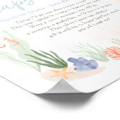 Onder het Zee 1e Verjaardag Tijd Capsule teken Poster (Hoek)