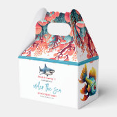 Onder het Zee 1e Verjaardagsfeest Bedankdoosjes (Achterkant)