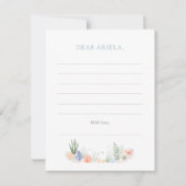 Onder het Zee 1e Verjaardagsfeest Notitiekaartje (Voorkant)