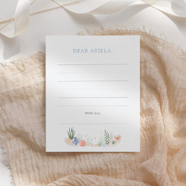 Onder het Zee 1e Verjaardagsfeest Notitiekaartje