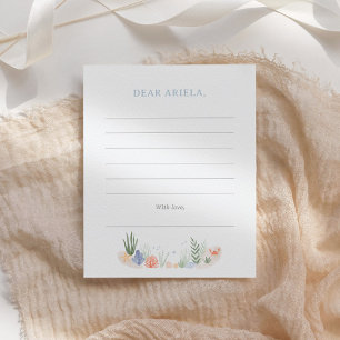 Onder het Zee 1e Verjaardagsfeest Notitiekaartje