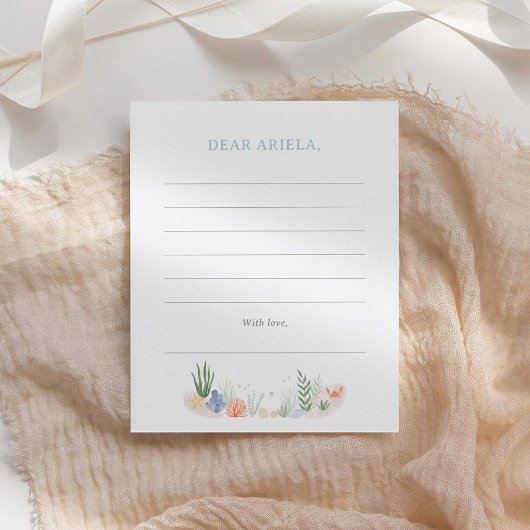 Onder het Zee 1e Verjaardagsfeest Notitiekaartje