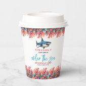 Onder het Zee 1e Verjaardagsfeest Papieren Bekers (Achterkant)