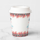 Onder het Zee 1e Verjaardagsfeest Papieren Bekers (Rechts)