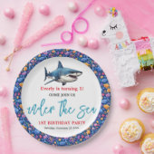 Onder het Zee 1e Verjaardagsfeest Papieren Bordje (Feest)
