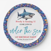 Onder het Zee 1e Verjaardagsfeest Papieren Bordje (Voorkant)