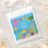 Onder het Zee 1e Verjaardagsfeestje Favor Tassen Bedankzakje (Geknipt)