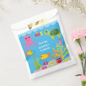 Onder het Zee 1e Verjaardagsfeestje Favor Tassen Bedankzakje (Gezegeld)