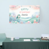 Onder-het-Zee 1e Verjaardagsviering Zeemeermin Spandoek (Beurs)