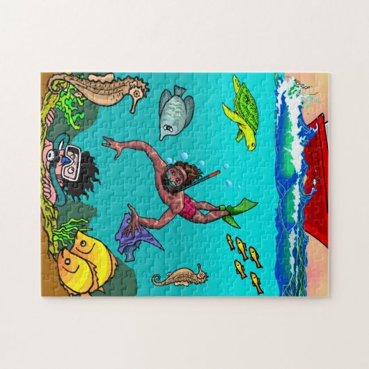 Onder het Zee 252 stuks puzzle, 11 x 14 inch Legpuzzel (Horizontaal)