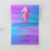 Onder het Zee 3e verjaardag roze Paarse zeemeermin (Binnen)