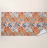 Onder het Zee Abrikozenkoralen Strandlaken (Voorkant)