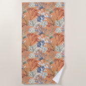 Onder het Zee Abrikozenkoralen Strandlaken (Voorkant)