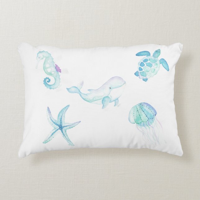 Onder het Zee Accent Kussen (Voorkant)