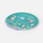 Onder het Zee Adventure Baby shower Papieren Bordje (Gekanteld)