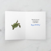 Onder het Zee Adventure Boy Happy Birthday Kaart (Binnen)