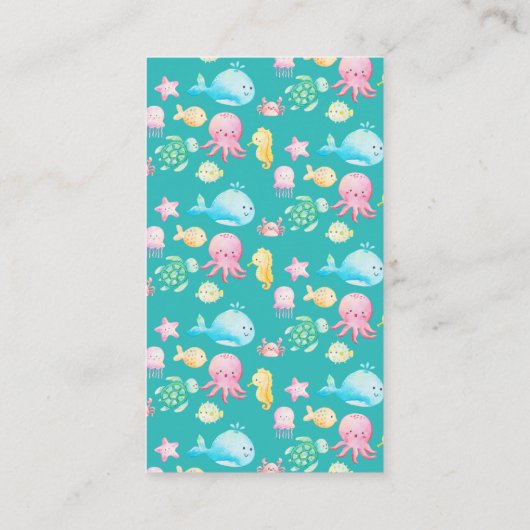 Onder het Zee Adventure Diaper Raffle Informatiekaartje (Achterkant)