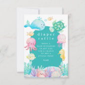 Onder het Zee Adventure Diaper Raffle Kaart (Voorkant)