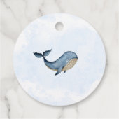 Onder het zee Ahoy Het is een Boy Baby shower Bedankjes Labels (Achterkant)