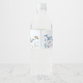 Onder het zee Ahoy Het is een Boy Baby shower Waterfles Etiket (Achterkant)
