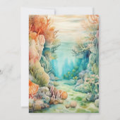 Onder het Zee Animals 1st Birthday Kaart (Achterkant)