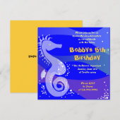 Onder het Zee Aquarium Happy Birthday Party Boy Kaart (Voorkant / Achterkant)