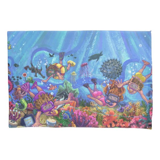 Onder het Zee Art Kussensloop (Voorkant)