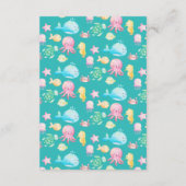 Onder Het Zee Avonturenboek voor Baby Informatiekaartje (Achterkant)