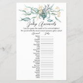 Onder het Zee Baby Animals Game Kaart (Voorkant)