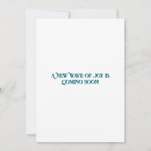 Onder het Zee Baby Boy Schattigee Waterverf Bubbel Kaart (Achterkant)