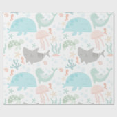 Onder het Zee Baby inpakpapier (Vlak)