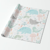 Onder het Zee Baby inpakpapier (Uitgerold)