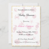 Onder het zee baby meisje baby shower kaart (Voorkant)