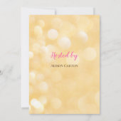 Onder het zee baby meisje baby shower kaart (Achterkant)