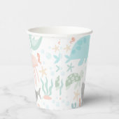 Onder het Zee Baby Papieren Bekers (Rechts)