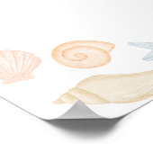 Onder het Zee Baby shower 18x24" Welkomstbord Poster (Hoek)