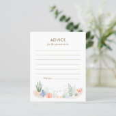 Onder het Zee Baby shower Advice Kaart (Staand voorkant)