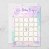 Onder het Zee Baby shower Bingo Card Game Kaart (Voorkant)