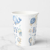 Onder het Zee Baby shower Blue Ocean Papieren Bekers (Rechts)