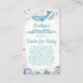 Onder het Zee Baby shower Boek Aanvraag Informatiekaartje (Voorkant)