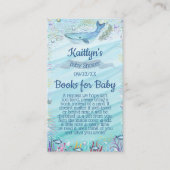 Onder het Zee Baby shower Boek Aanvraag Informatiekaartje (Voorkant)