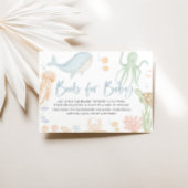 Onder het Zee Baby shower boeken voor Baby Kaart